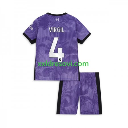 Liverpool Virgil van Dijk 4 Treći Dječji Nogometni Dres 2023-2024